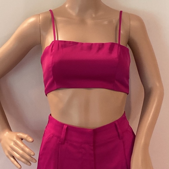 House of Harlow 1960 Pink Wide Leg Jumpsuits and Pants - Picture 2 of 7